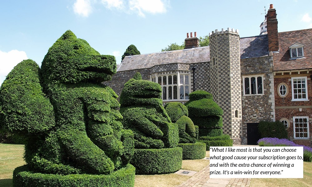 Hall place with quote